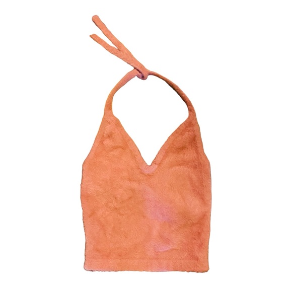 Whitney Simmons x Gymshark Eyelash Knit Canyon Red Halter Top Size S - Picture 4 of 9